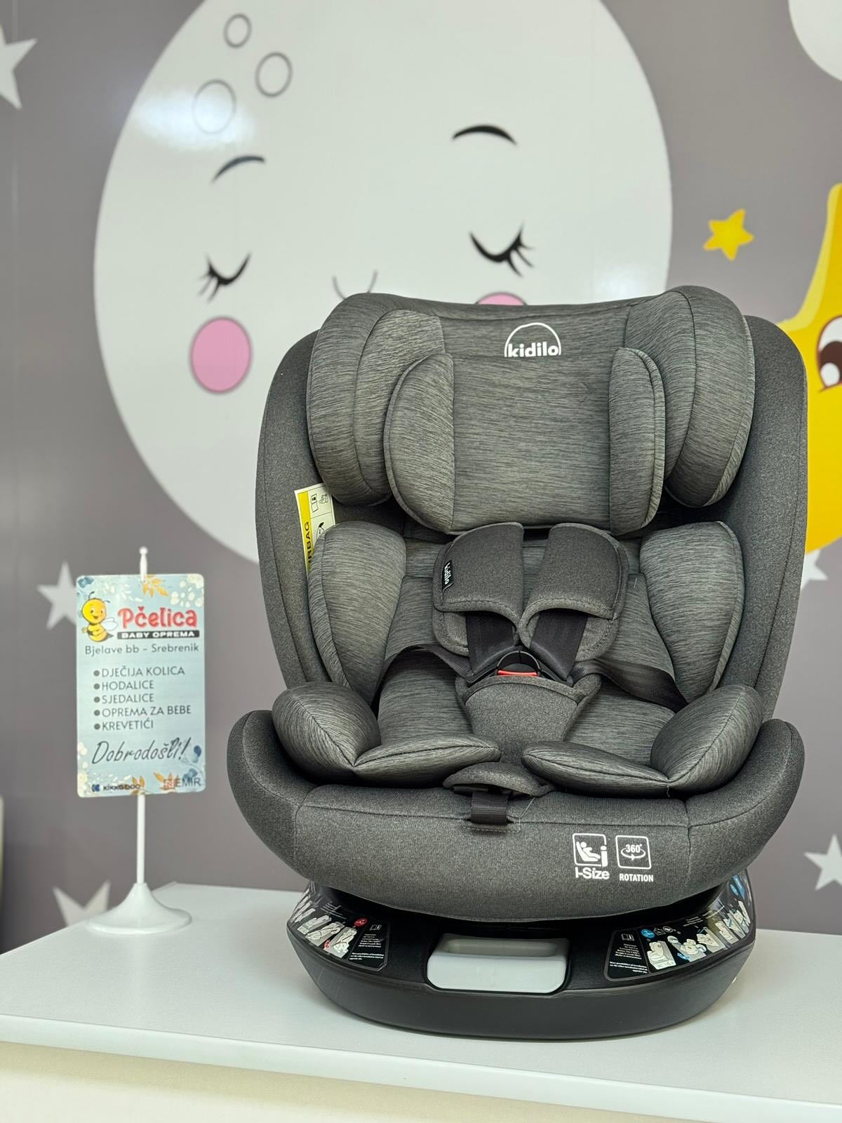 Kidilo autosjedalica 0-36 kg, Grey