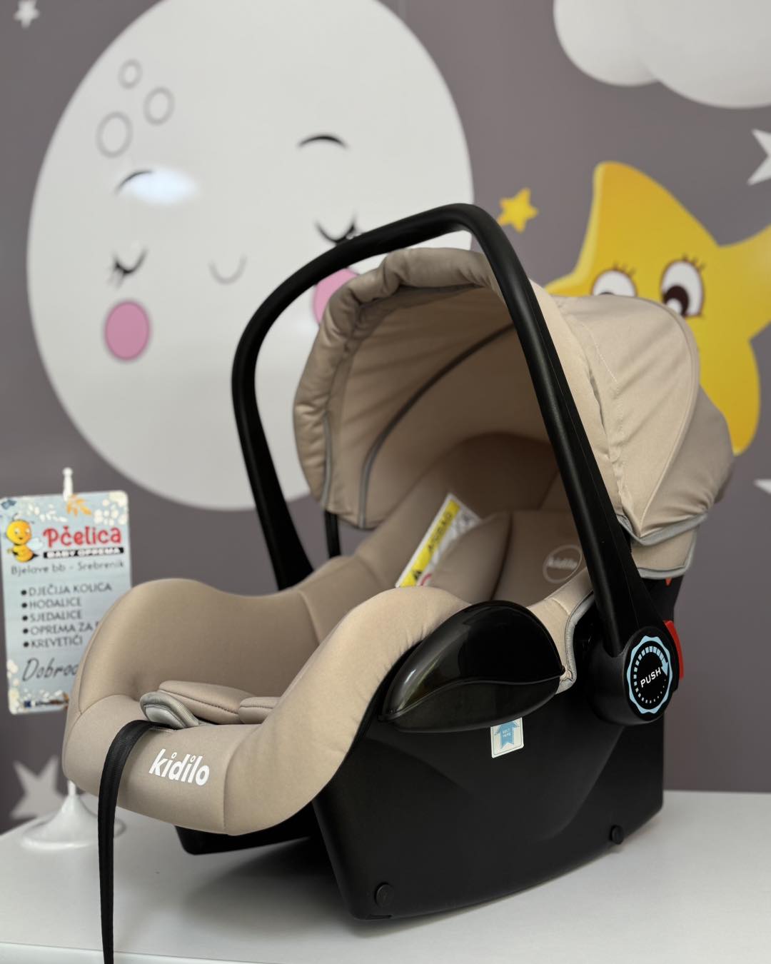 Kidilo autosjedalica/nosiljka 0-13 kg, Beige