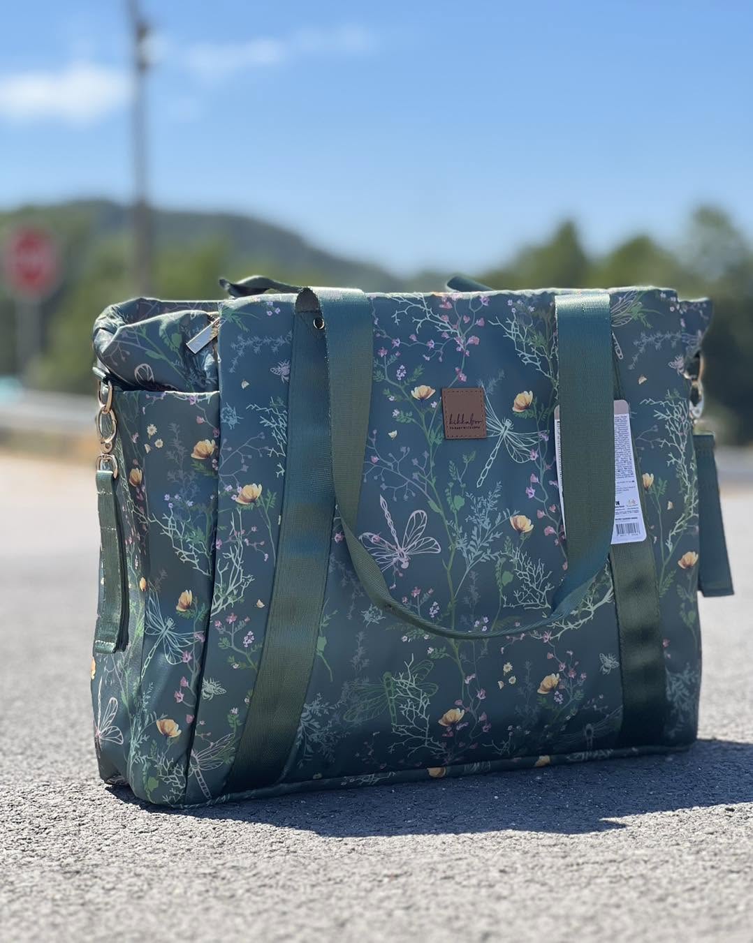 Kikka boo mama torba Florence Secret Garden, Green