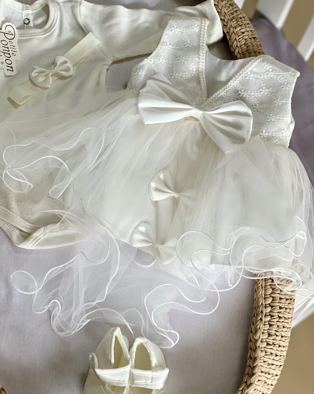 Svečani set za djevojčice, White