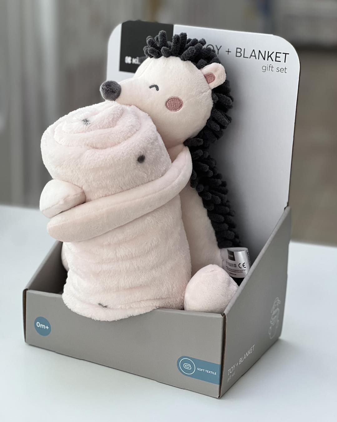 Kikka boo set: igračka+dekica, Ježić-Roze