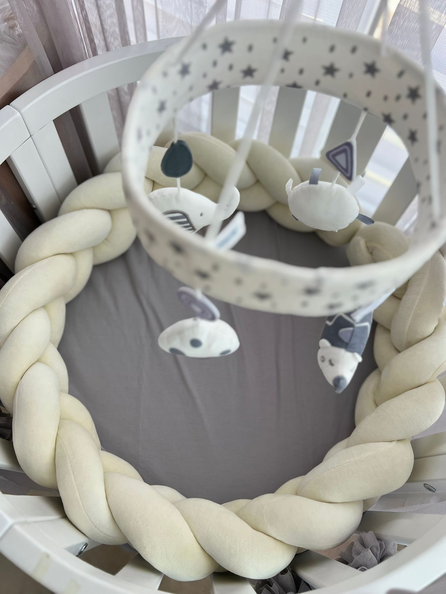 Pletenica 180 cm, White