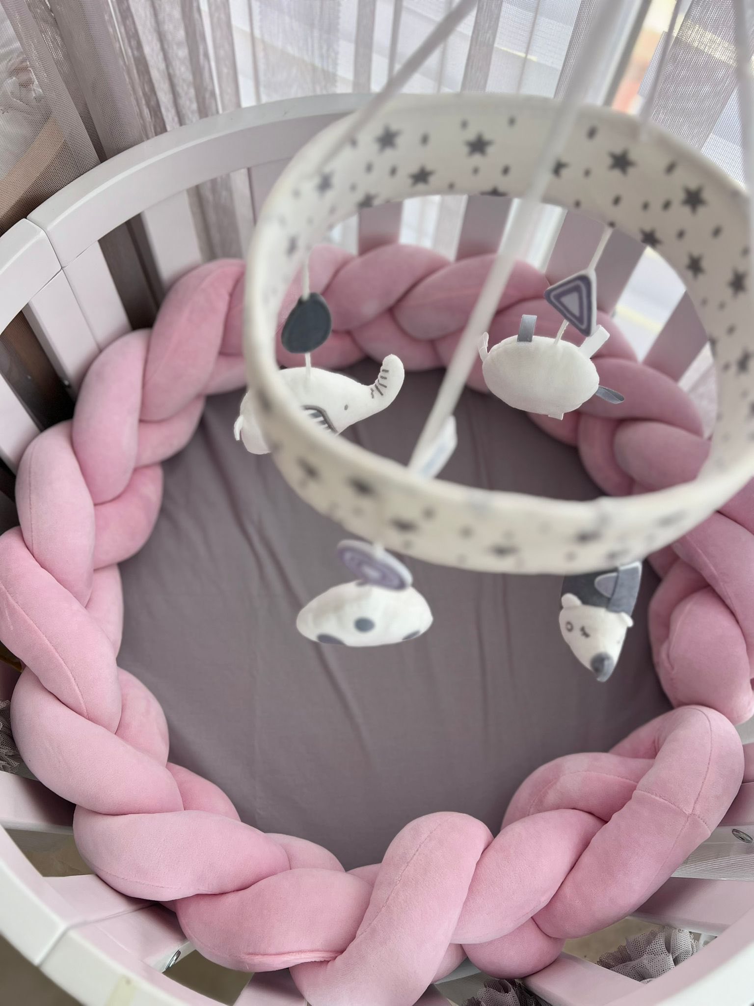 Pletenica 180 cm, Pink