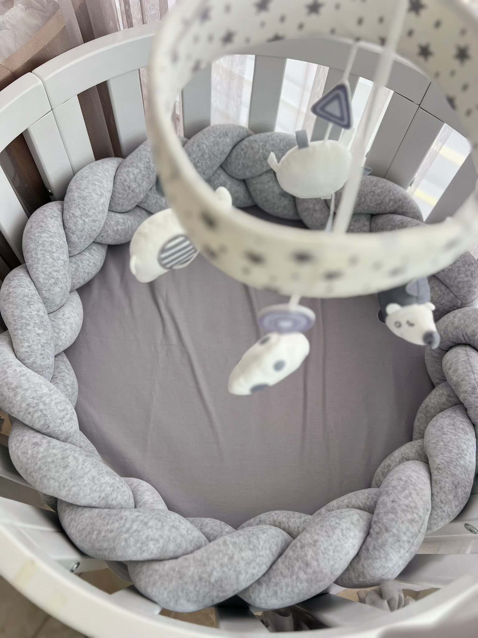 Pletenica 180 cm, Grey