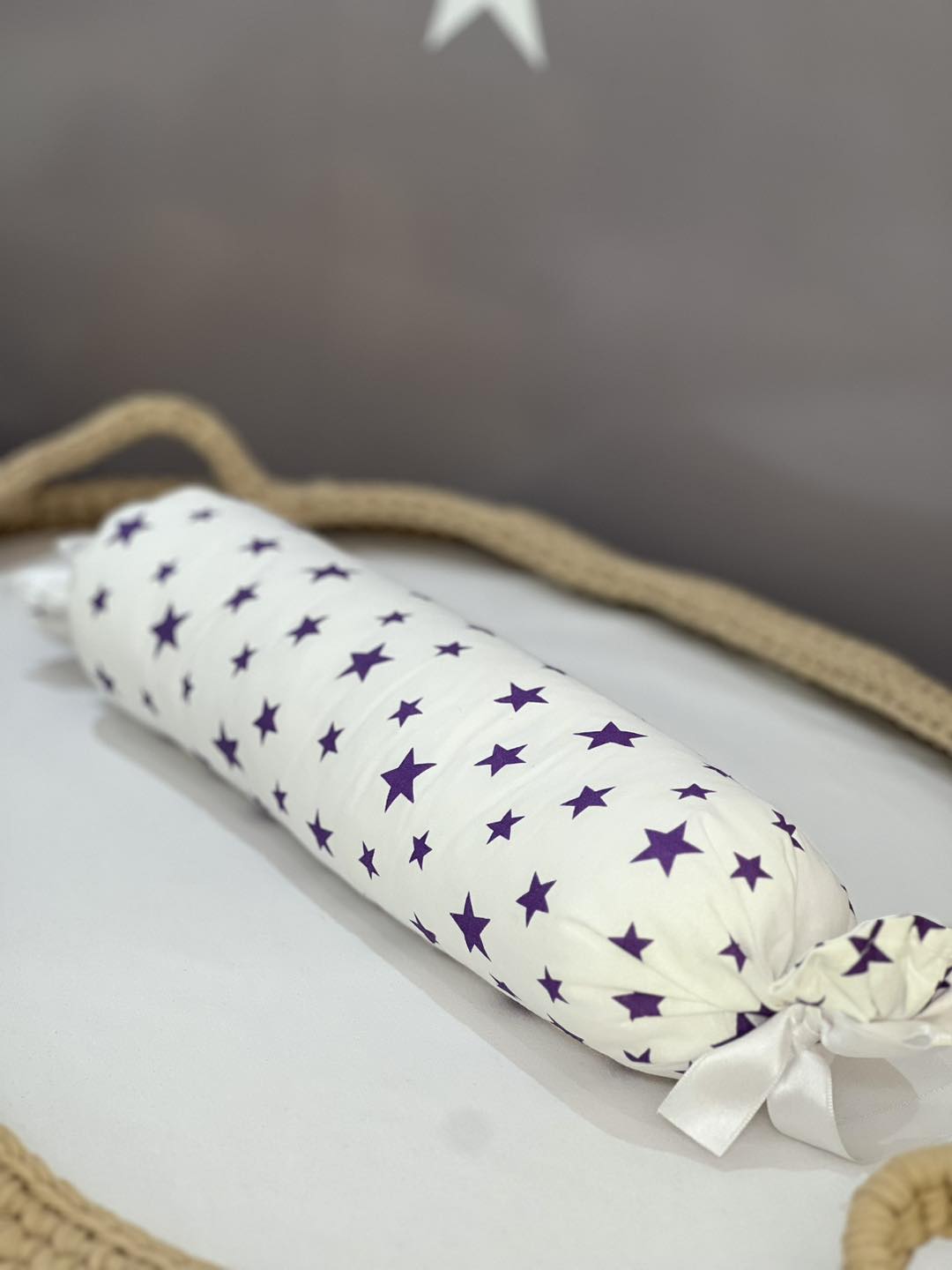 Nano ukrasni jastuk valjak, Purple Stars