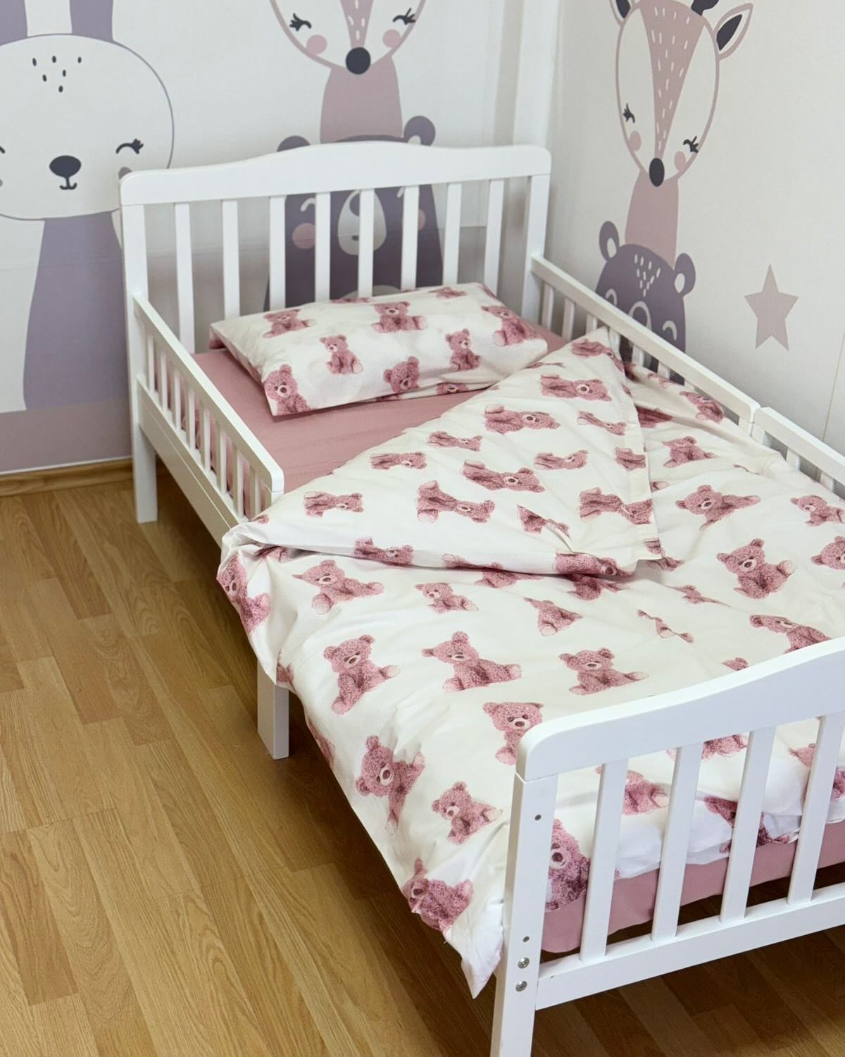 Dječija posteljina 3/1, Pink Bears