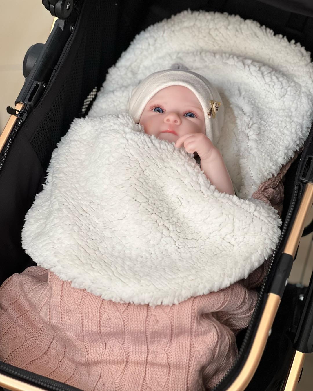 Topla vreća za kolica/nosiljku, Roze