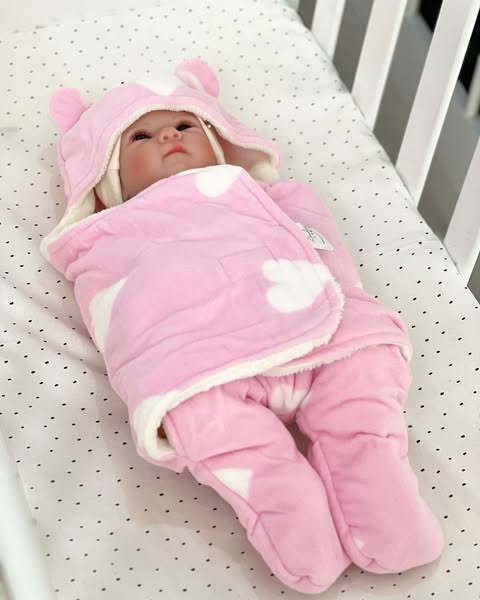 Topla i praktična dunjica za bebu, Roze