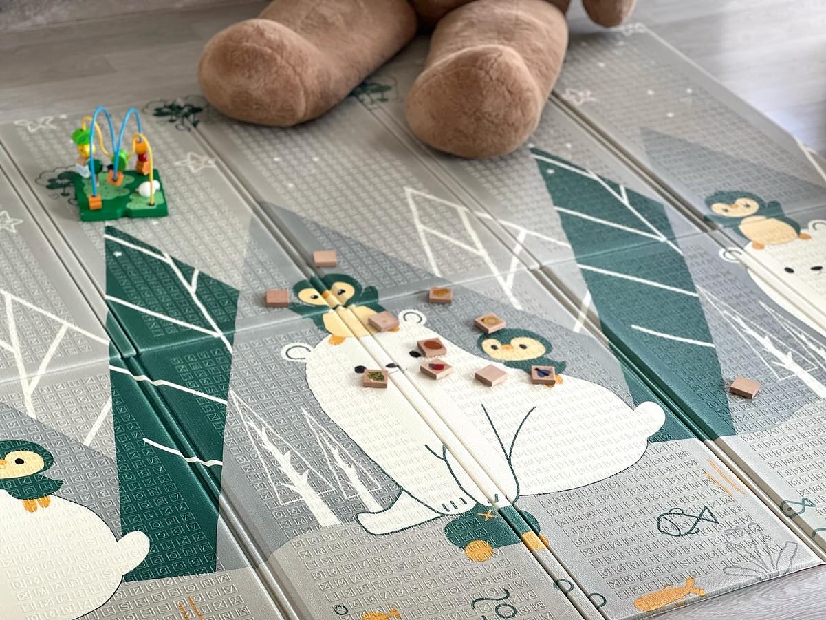 Pčelica Eco soft podloga, Bear/Green