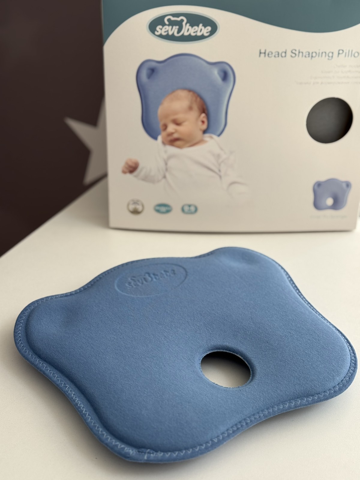 Anatomski jastuk za bebe / Blue