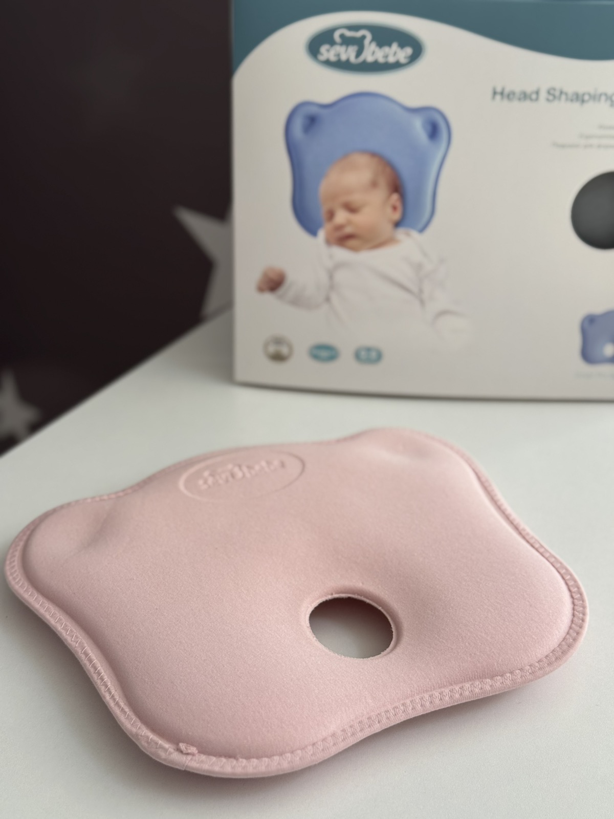 Anatomski jastuk za bebe / Light pink