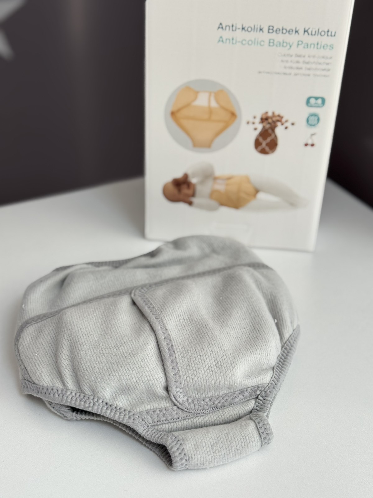 Termo/ grijne gaćice punjene košticama od trešanja / Grey