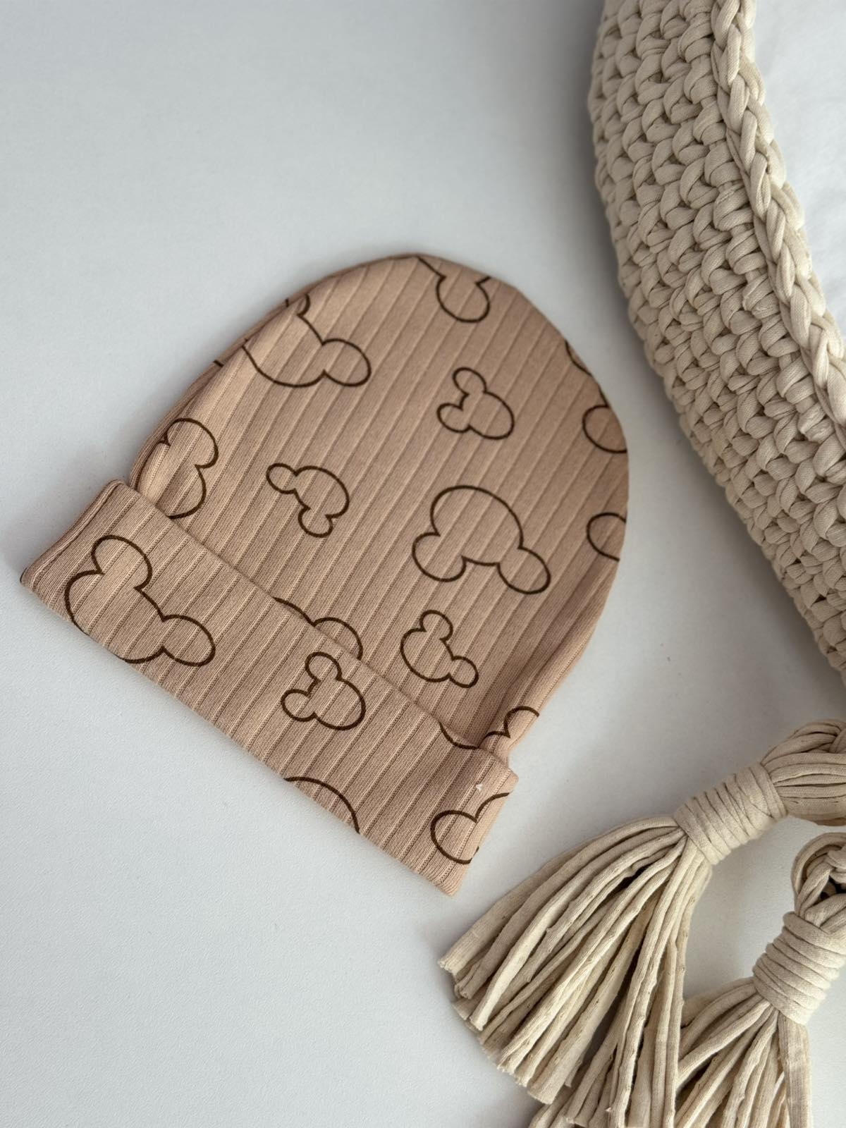 Dječije pamučne kapice / Brown Minnie