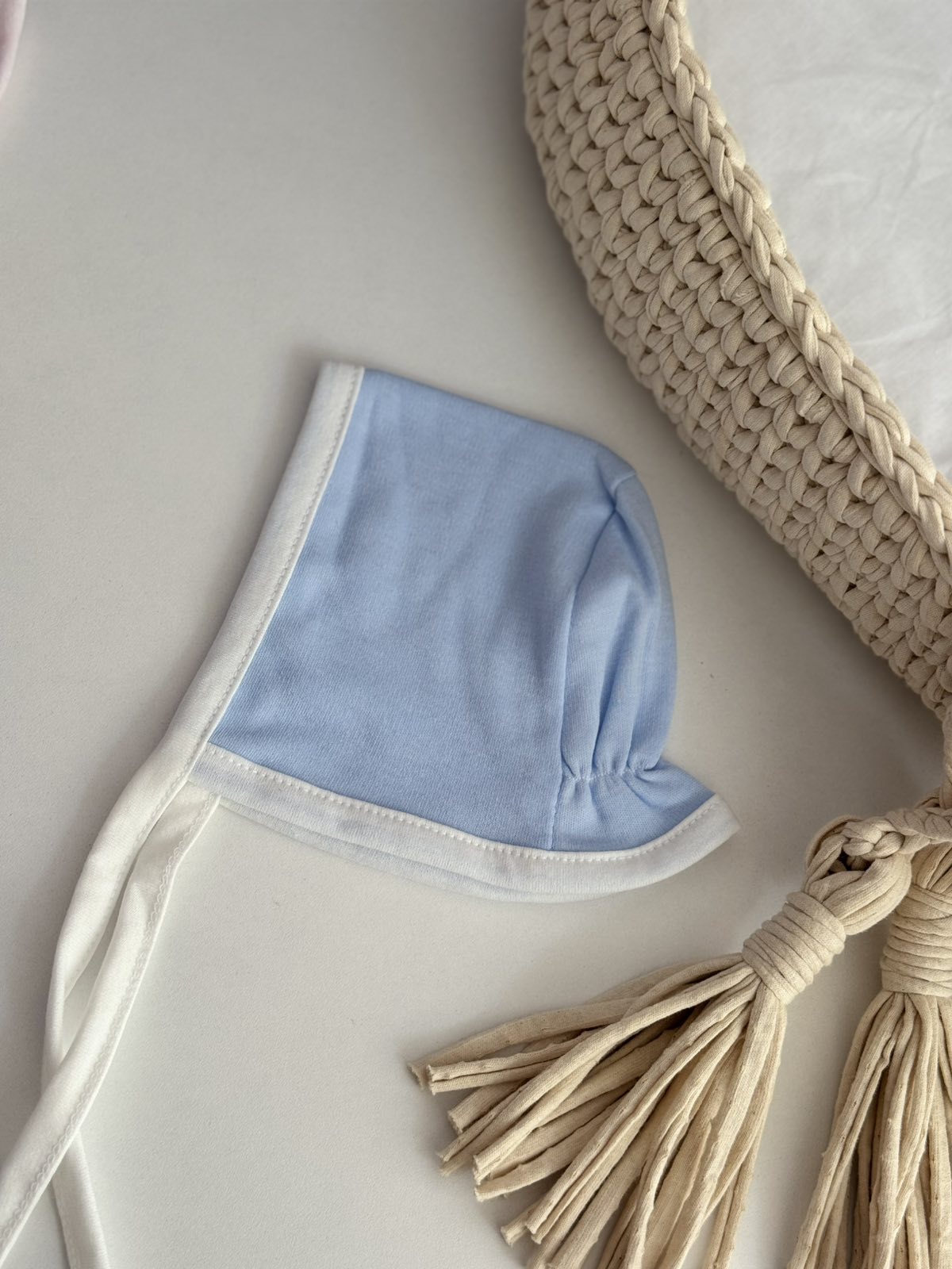 Dječije kapice sa vezicama / Blue