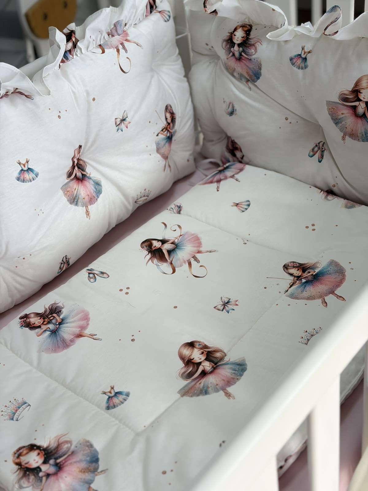 PČELICA OGRADICA SA POSTELJINOM/little balerina,pink