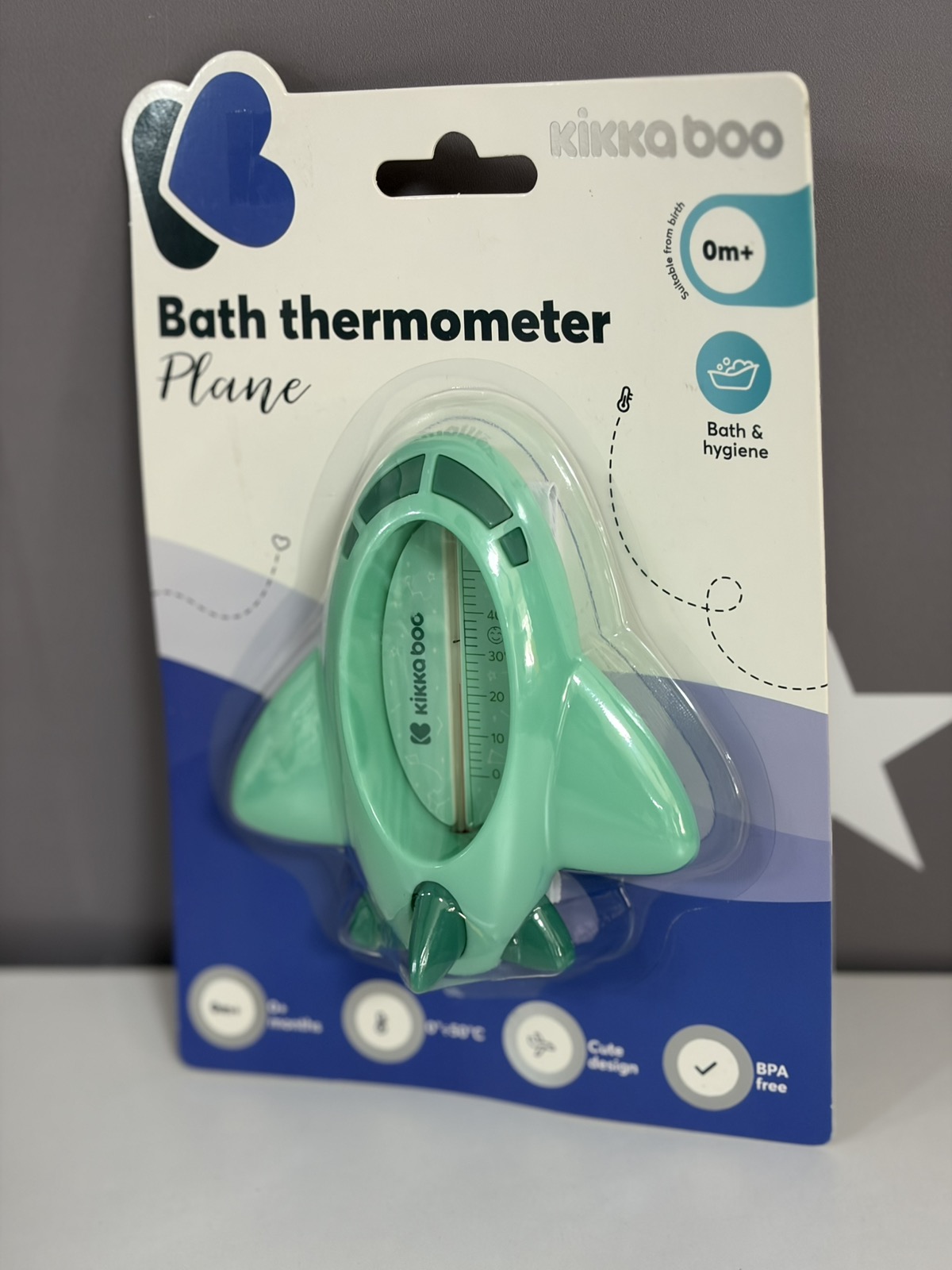 KIKKA BOO TERMOMETAR/ plane,mint