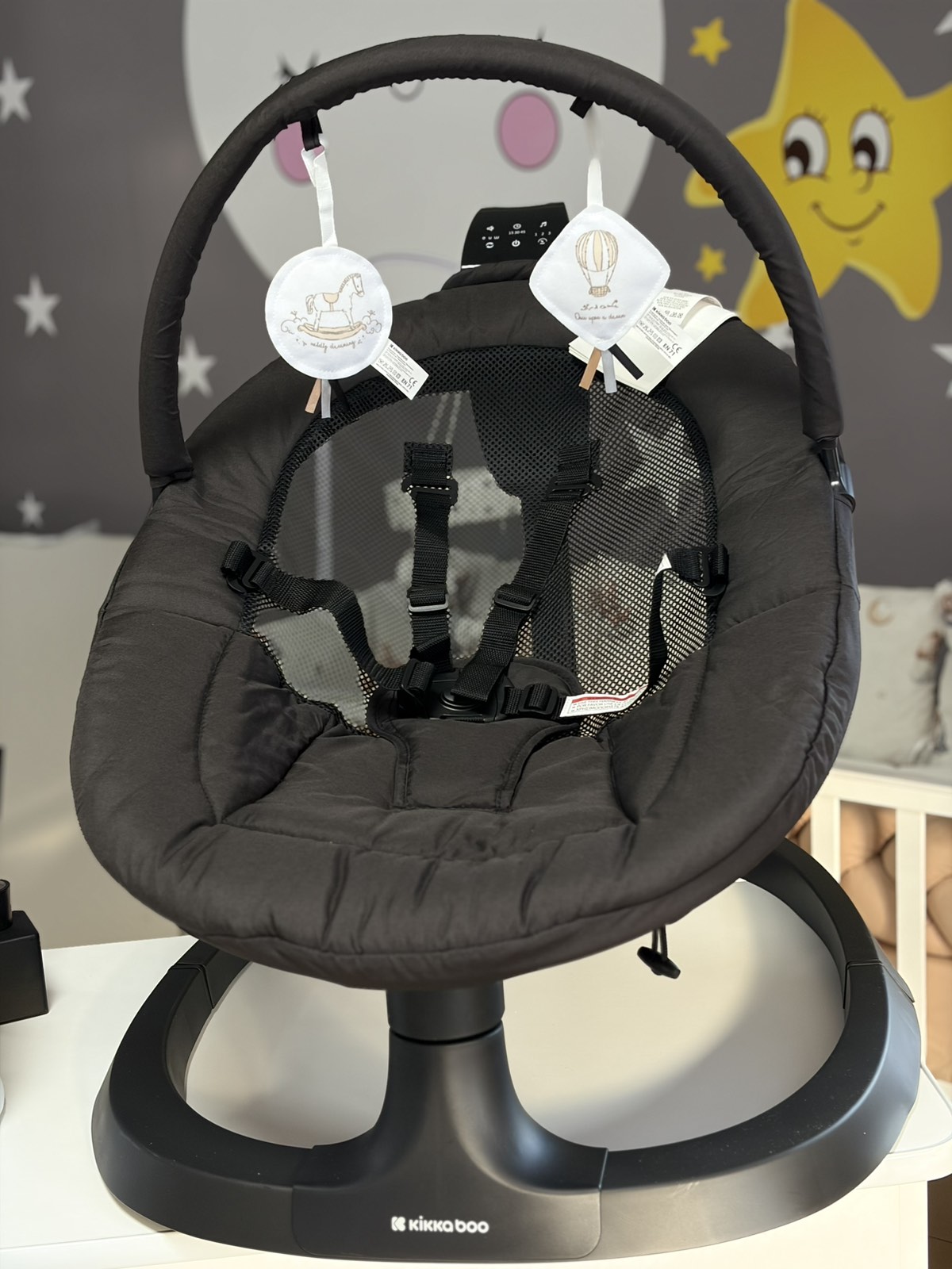 KIKKA BOO ELEKTRIČNA LJULJAČKA ZAZU BLACK