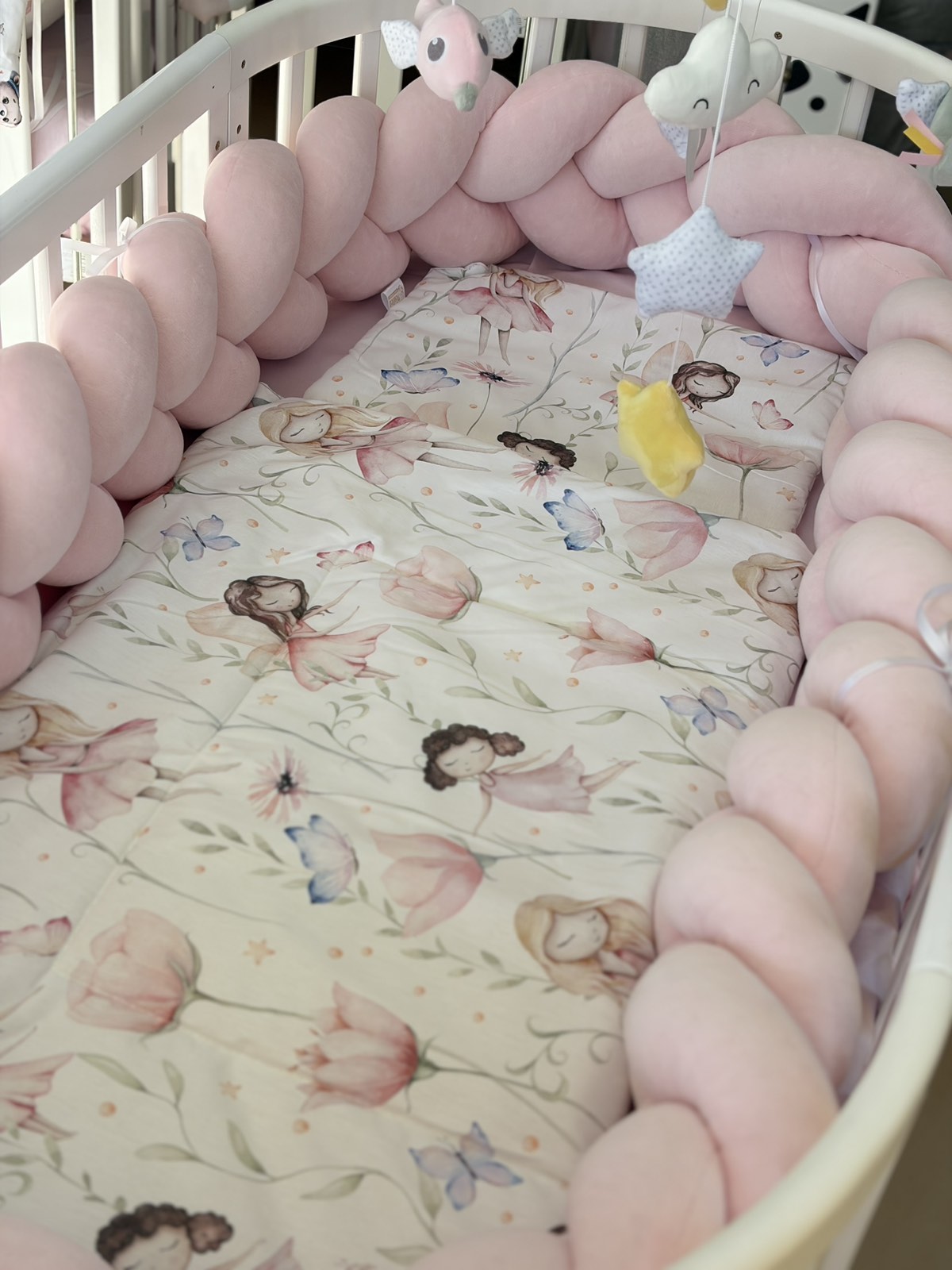 PČELICA PLIŠANA OGRADICA/little fairy, baby pink