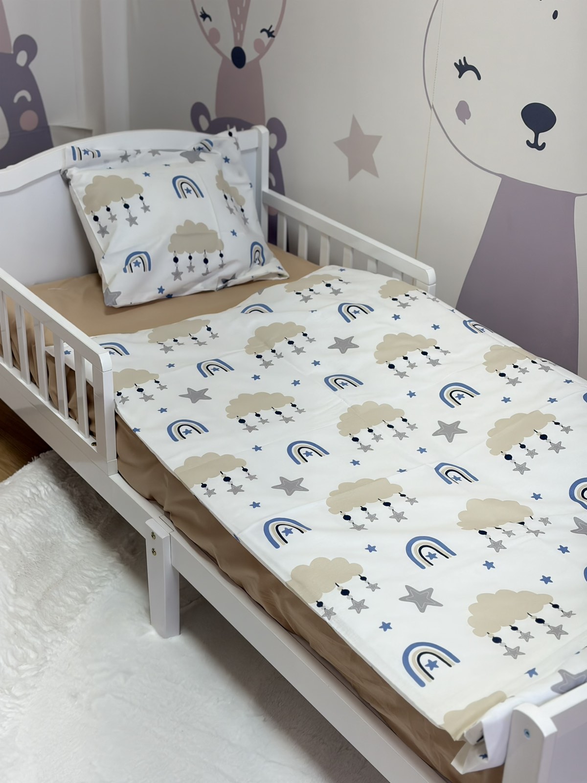 PČELICA DJEČIJA POSTELJINA 3/1 /rainbow,beige