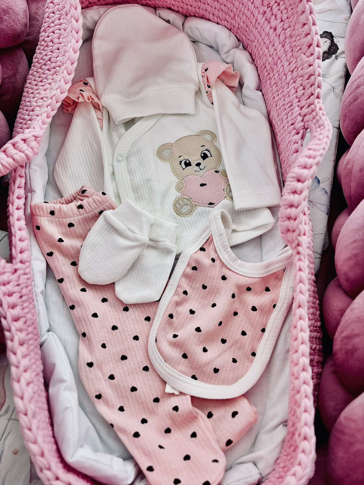 Pamučni baby set 5/1 /Sweet Hearts