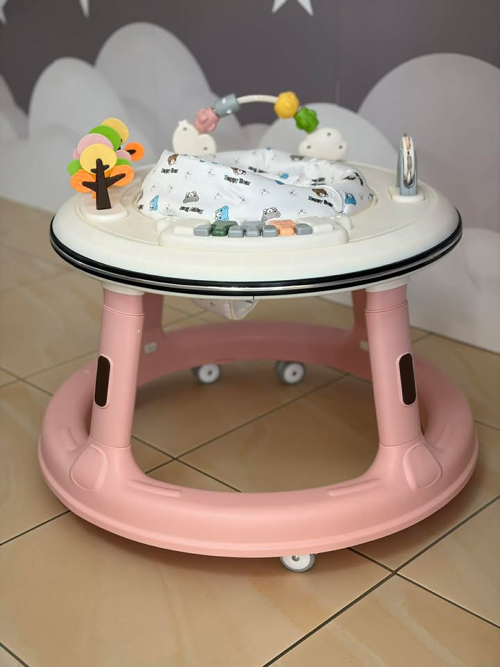 Pčelica okrugla hodalica Premium XL/Little bears,rose