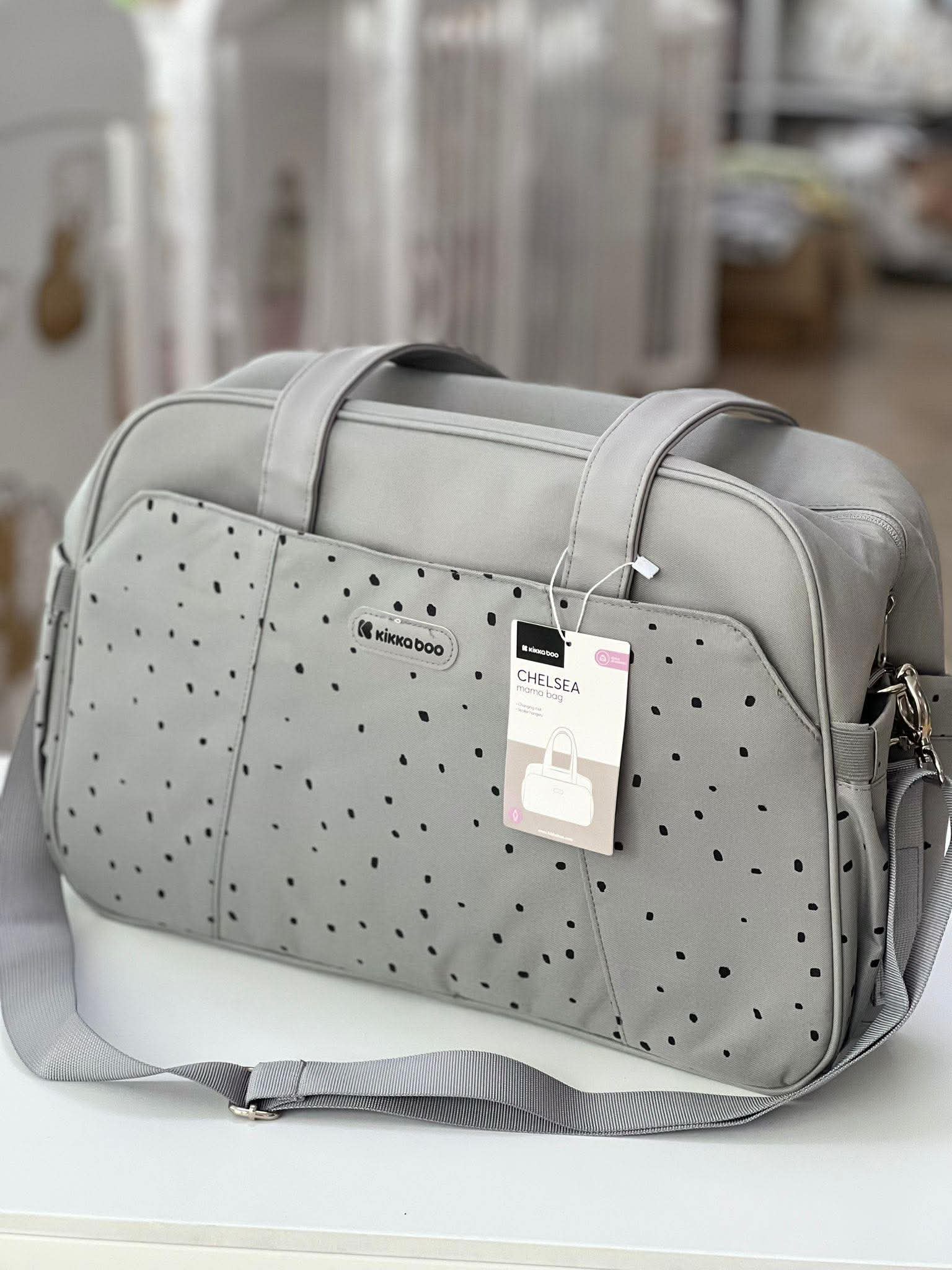 Kikka boo torba za mame Chelsea Dots, Grey