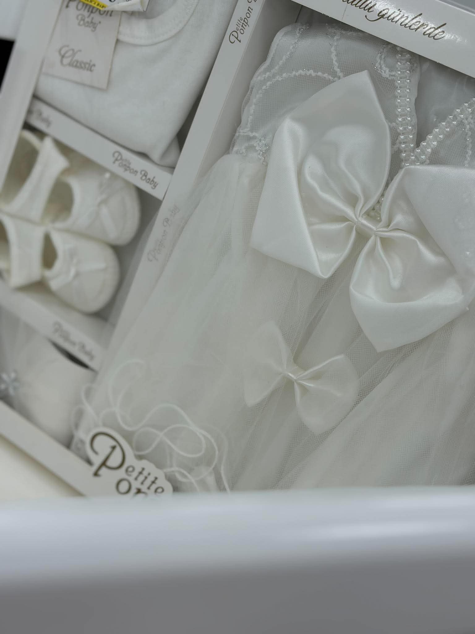 Pčelica set haljina lux u kutiji/ White