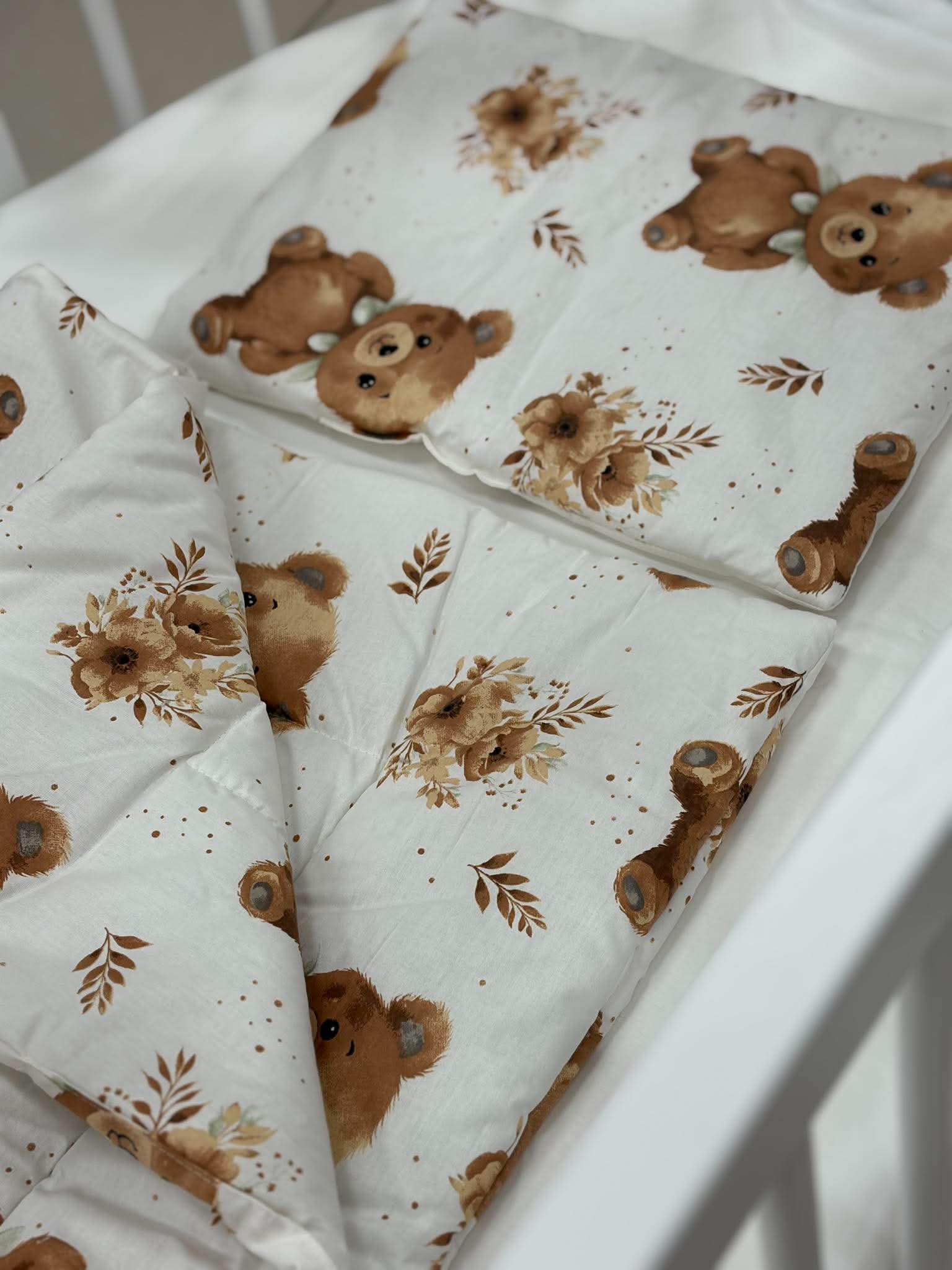 Pčelica set jastuk i jorgan/Brown Teddy Dreams