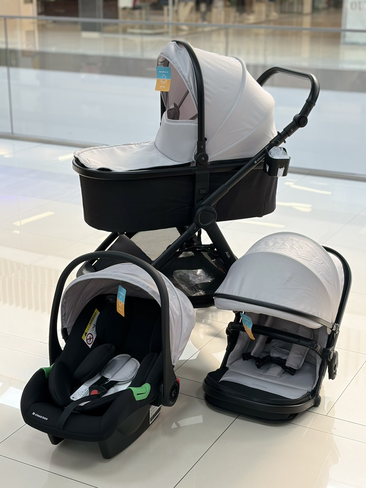 Kikka Boo kolica AVA 3/1 Grey
