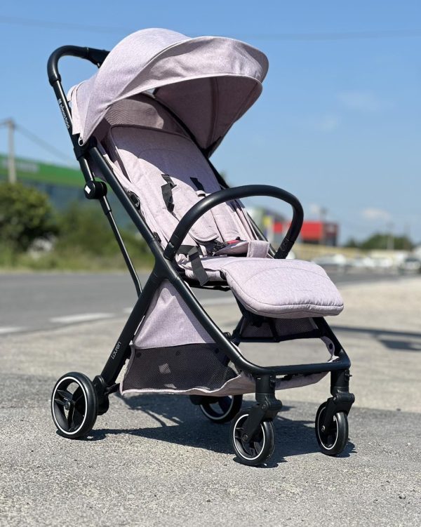 Kisobran kolica Lauren Dark Baby Pink