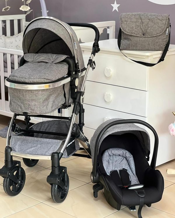 Kolica Darling 3u1 Dark Grey