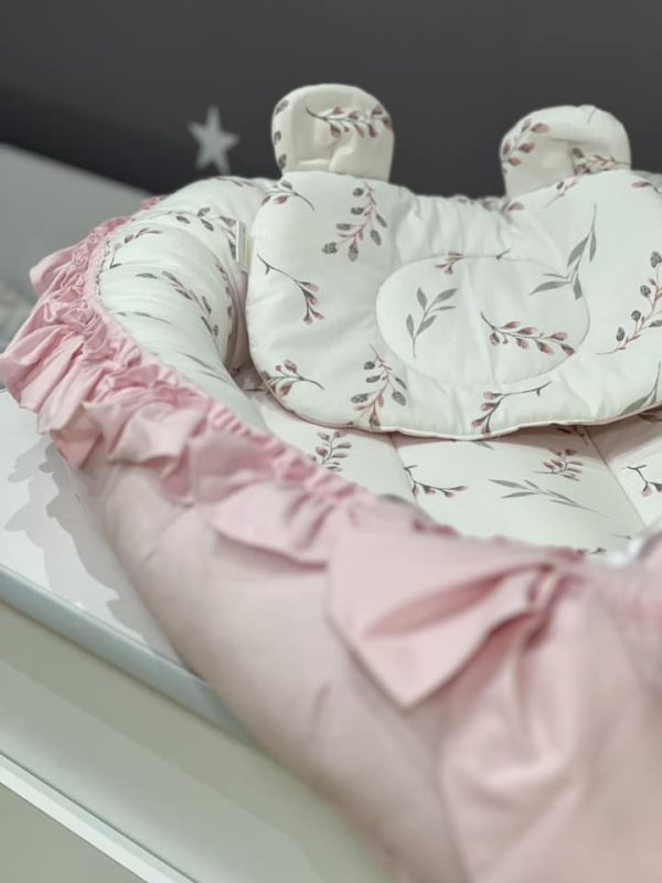 Gnijezdo za bebe Baby pink Twig sa karnerima