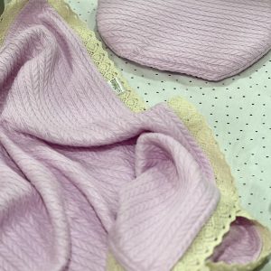 Pčelica set od pletiva sa čipkom, Pink