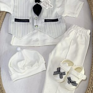 Svečani set za dječake "PonPon" za iznošenje iz bolnice, kratki rukav