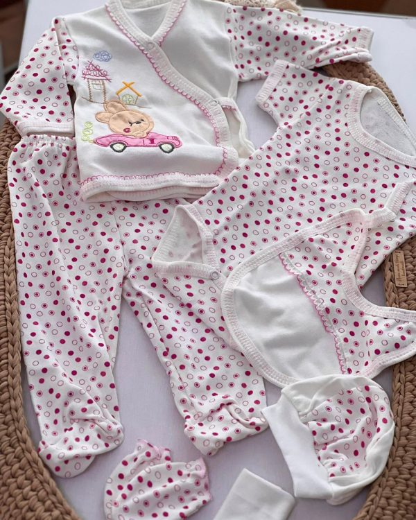 Set odjeće za bebe 7/1, Pink