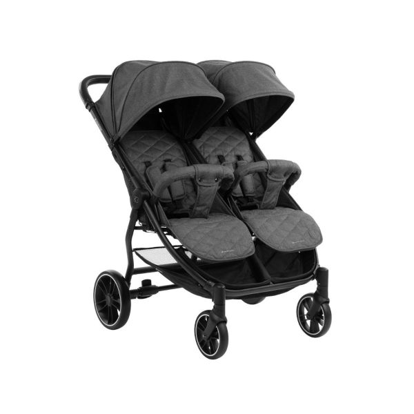 Kolica za blizance, Kikka boo Happy 2, Dark Grey