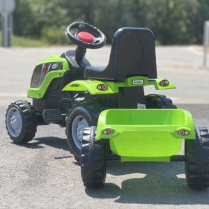 Traktor na pedale sa prikolicom, Green