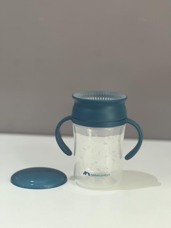 Bebeconfort čaša 360 stepeni, 280 ml, Blue