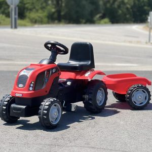Traktor na pedale sa prikolicom, Red