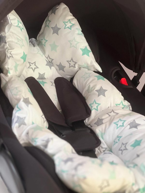 FIM umetak za nosiljku i kolica, Mint and Gray Stars